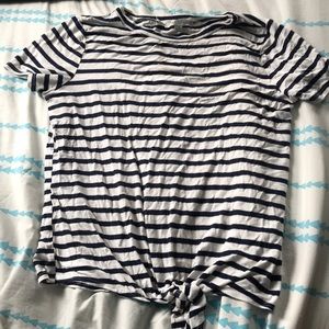 Dark Navy and white striped tshirt
